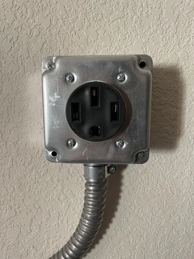 NEMA 14-50 outlet installed for Smart Home Electrical in Magee